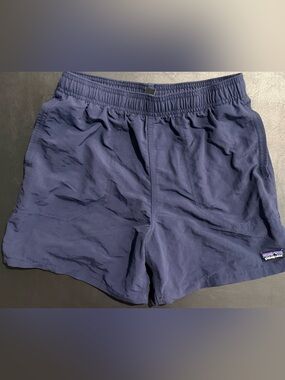 Patagonia Navy Kids Elastic-Waist Shorts